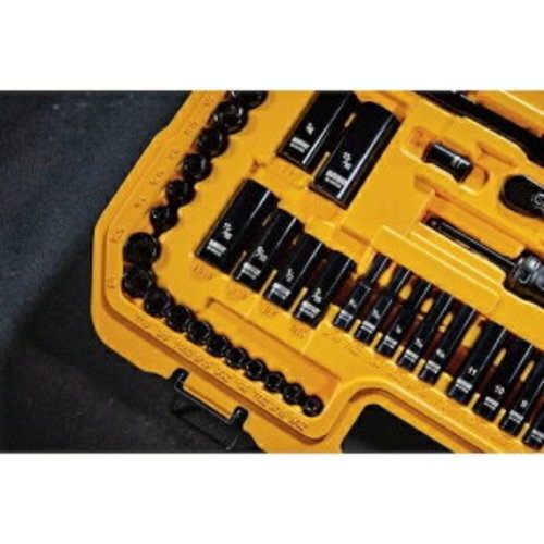 DEWALT Set di utensili meccanici cromati neri (184 pezzi) con custodia rigida DWMT45184 Giappone - Foto 12 di 13