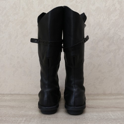 Trippen Warrior Women's Black Leather Zipper High Boots EU39 US8 UK6, MSRP €429 - Picture 13 of 17