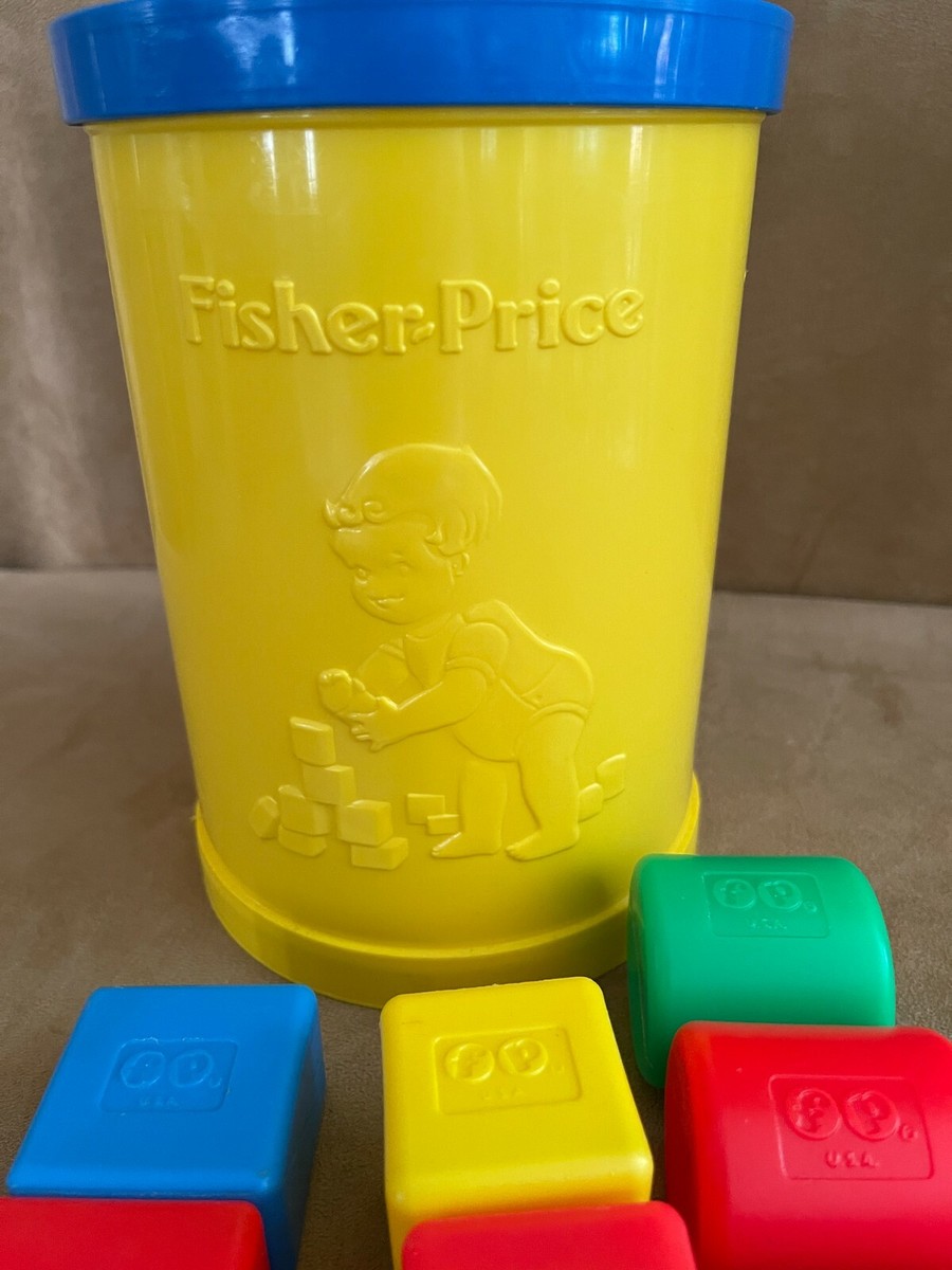 Fisher Price Shape Sorter 414 Toddler Toy 12 Blocks Vintage 1977