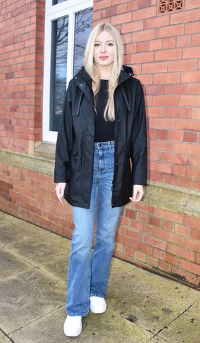 New Women Red Water Resistant PU Rubber Raincoat UK8 10 12 14 16 18 20 22 24 26 - Picture 6 of 38