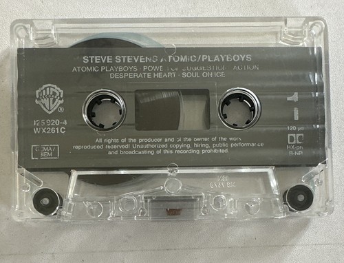 Steve Stevens - Atomic Playboys Cassette Case Hard Rock Ex / M Condition - Picture 6 of 7
