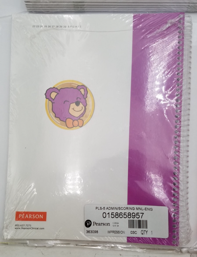 PLS-5 Preschool Language Scales 5th Ed. Basic Kit 0158658906 - Imagen 3 de 8