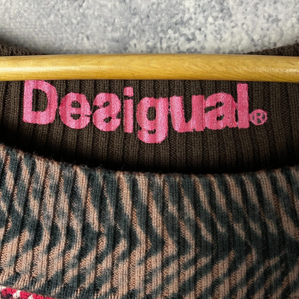Desigual Sweater Women's Size S Multicolor Long Sleeve ` - Image 4 of 4