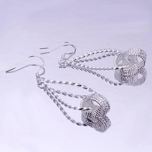 925 Sterling Silver Drop Earrings – Elegant Jewelry for Women, Wholesale Fashion - Picture 16 of 18