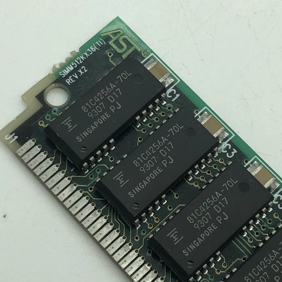 1MB Fast Page SIMM 72-PIN FPM NON-Parity Memory 256x32 Rare Collectible - Image 3 of 4
