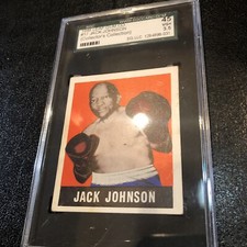 1948 Leaf Boxing #17 Jack Johnson SGC 45 VG+ 3.5 Rare Authenticated Card
