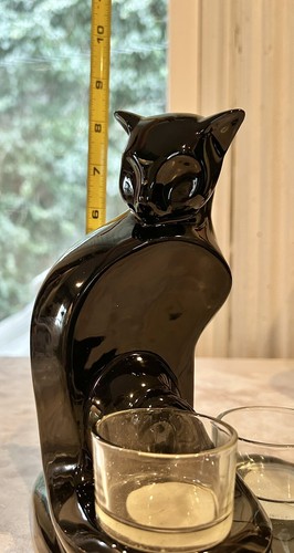 Yankee Candle Teelicht Kerzenhalter Keramik Black Cat Aberstition - Bild 6 von 9