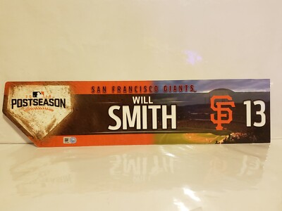 Will Smith Game Used 2016 SF Giants POSTSEASON Locker Tag