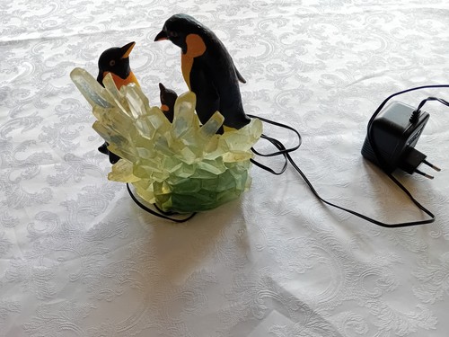 Pinguin Lampe für Innen, Größe 20 x 15 x 7,5cm, Licht blau - Bild 2 von 3