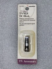 Radio Shack 75-Ohm TV/VCR DC Block (male to female) 15-1259