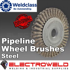 WELDCLASS 125mm 5" Twist Knot Wire Wheel Brush Steel or Stainless, Angle Grinder