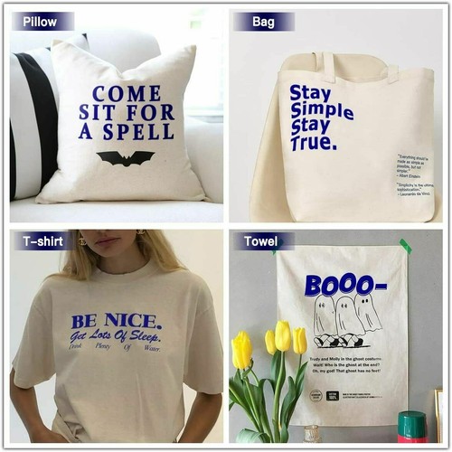 HTVRONT Heat Transfer Vinyl Roll Iron on HTV 12"x12ft 15ft 20ft 25ft 50ft - Picture 39 of 116