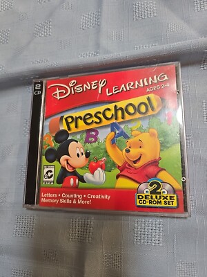Disney Learning Ages 2-4 Preschool Deluxe 2 Disc CD-ROM Box Set | eBay