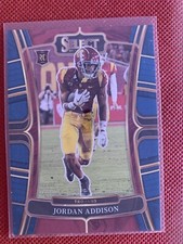 🔥2023 Panini Select Draft Picks Jordan Addison Concourse Blue RC Rookie🔥
