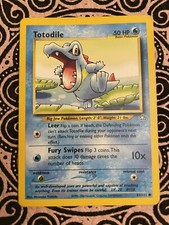 Pokémon TCG Totodile Neo Genesis 81 Regular Unlimited Common