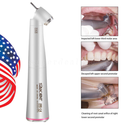 NSK S Dental 1:4,2 LED Glasfaser Gegenwinkel Handstück 45 Grad SANDENT Dr - Bild 9 von 12