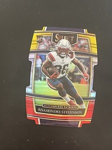 2021 Panini Select RC Rashod Bateman Club Level Red & Yellow Die Cut #255