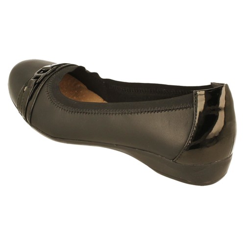 Kinzie Claro fit Clarks Combi Mujer Negro Zapatos D 6wp7xpn4EP