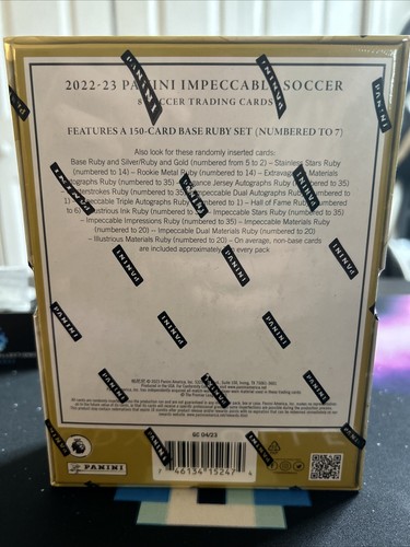 2022-23 Panini Premier League EPL Impeccable Soccer Hobby Box - Picture 2 of 2