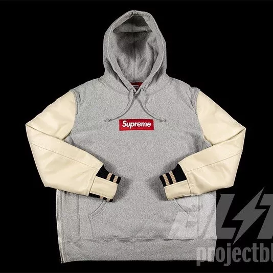 Sweat à capuche gris FW21 Supreme JUNYA WATANABE CDG MAN boîte personnalisée logo taille M 2021