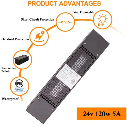 LEDupdates 12v 24v Power supply Driver 30w 50w 60w 96w 120w Triac dimmable LED - Picture 54 of 84