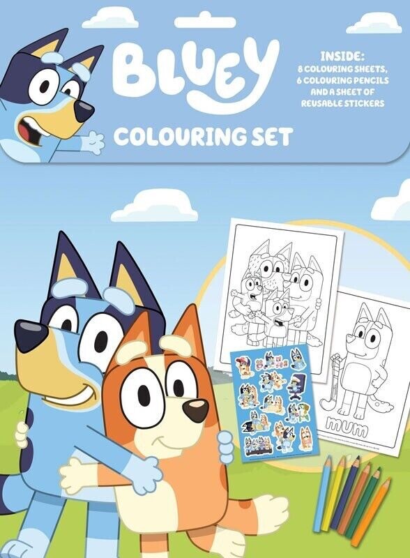 Printable Bluey And Bingo Colouring - S L1200 