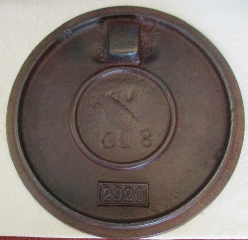 Vintage Wagner Ware Cast Iron 2 Quart Dutch Oven 8-Inch Pot Unmatched Lid & Bale - Picture 8 of 9