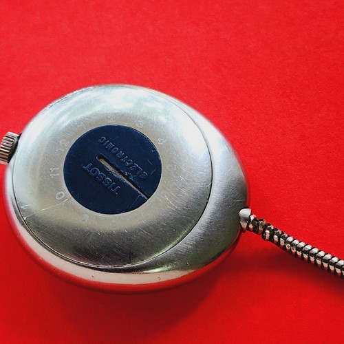 Tissot Seastar Electronic Pocket Watch Chain Cal 431 Ref 40610 Golf For Repair - Picture 12 of 12