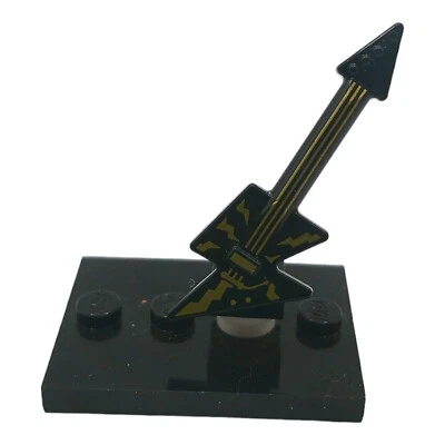 Lego® Zubehör "E-Gitarre in schwarz" Akustik Gitarre Instrument Rock Musikstar