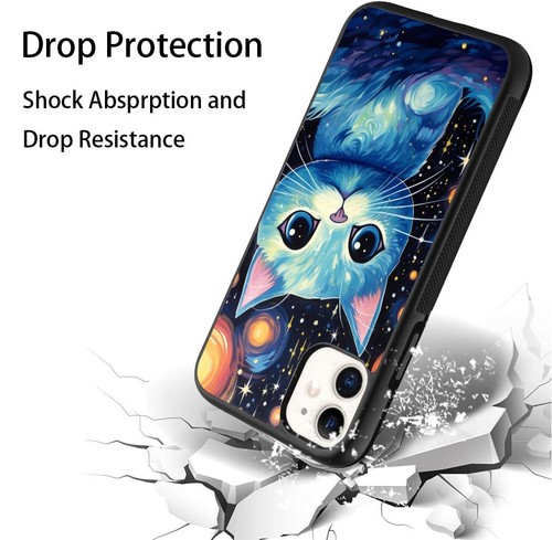 cosmic purr cat galaxy Metal Case For Samsung Galaxy Apple iPhone - Picture 15 of 25