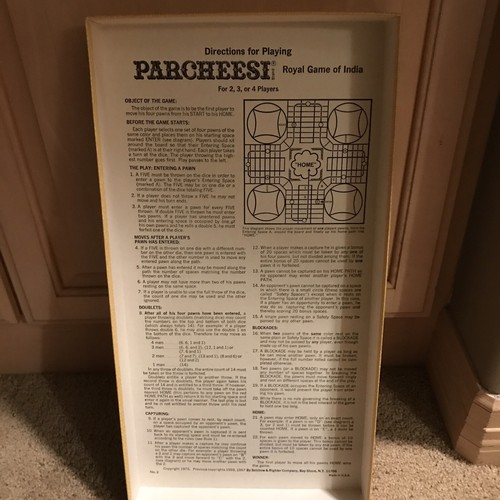 SEALED! Parcheesi Board Game 1975 Selchow Righter Royal Game of India Beautiful - Picture 9 of 14