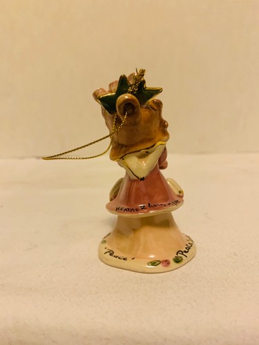 Blue Sky Heather Goldmine 2001 melocotón/verde azulado 'Paz' adorno de ángel SA20298 - Imagen 5 de 9