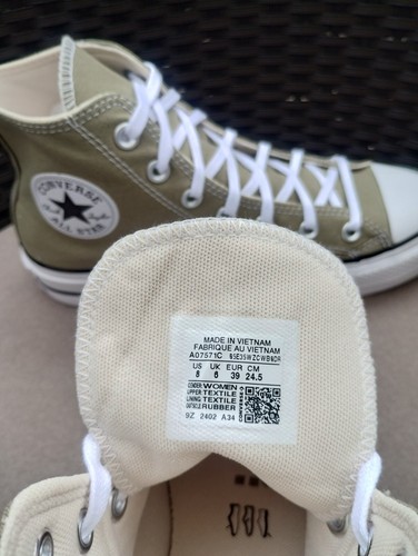 Converse All Star Lift Platform High tops Trainers Khaki Mossy Green Womens UK6 - Picture 18 of 19