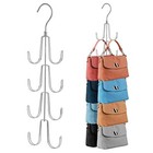 Purse Hanger Organizer for Closet, 2 Pack Rotatable Hanging Bag Holder, 8 Sto...