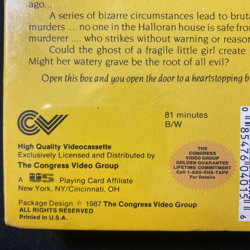 Dementia 13 VHS HORROR 1963 Francis Ford Coppola Classic New Sealed - Imagen 4 de 9