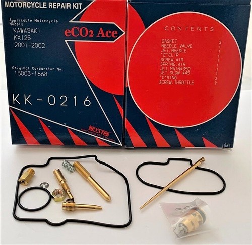 KIT REPARACIÓN RECONSTRUCCIÓN CARBURADOR KEYSTER KAWASAKI KX125 2001 - 2002 - Imagen 1 de 9