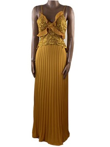 yellow gold maxi dress