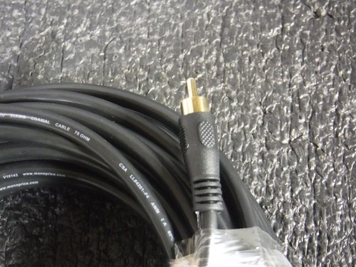 Monoprice 2982 50 Fuß Koaxial Audio/Video Cinch Kabel, 14X055, (MG) - Bild 2 von 4