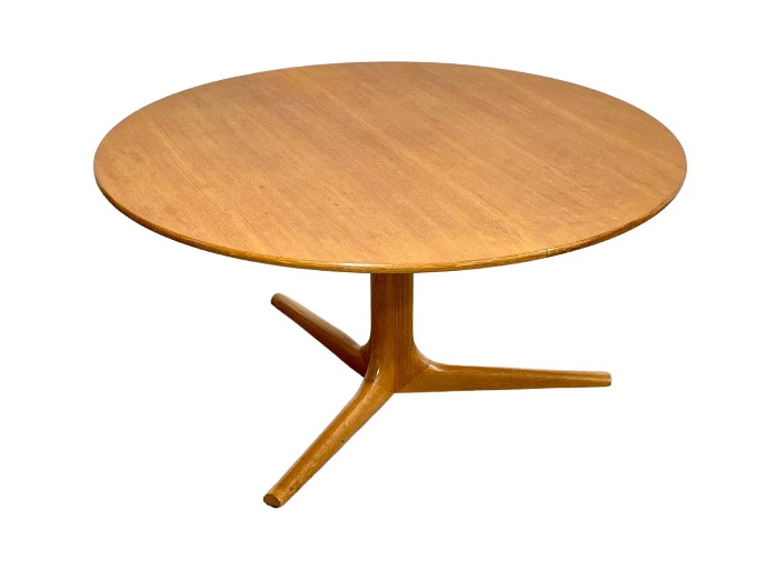 TEAK Mid Century MODERN Round Coffee TABLE c.1960 s eBay