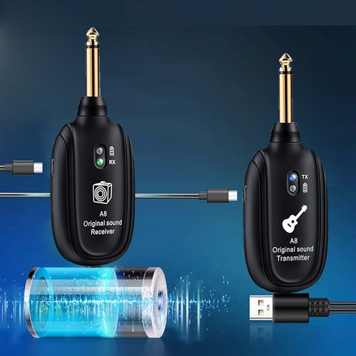 Sistema Chitarra Wireless Doppio Trasmettitore e 1Ricevitore per Chitarra Elettrica - Foto 3 di 15