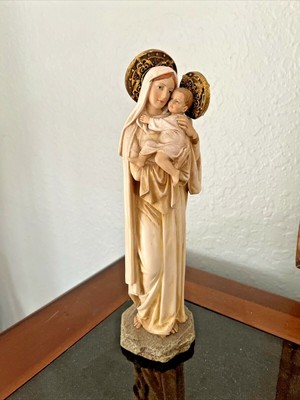 Cream & Light Blue Comfy Hour Mindful and Sacred Collection 20 Resin Art Maria Praying Figurine Cream & Light Blue Comfy Hour Mindful and Sacred Collection 20 Resin Art Maria Praying Figurine