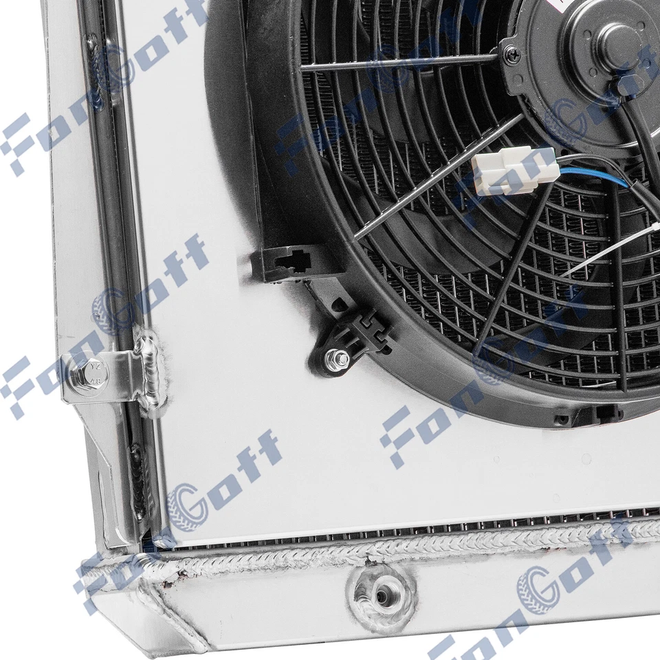 Ventilador de cubierta de radiador de 3 filas para Chevy Sedán 43-48 Entrega BL BN BG DJ DR 3,8 L AT Foto 3 de 4