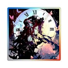 Holographic Die-cut Vinyl Stickers Holographic Anime Girl Clock Sticker