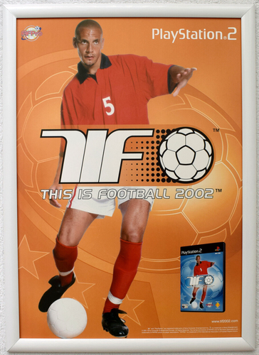 Questo è il calcio 2002 RARO PS2 42 cm x 59 cm poster promozionale - Foto 2 di 2