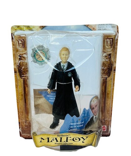 Harry Potter Draco Malfoy Figure Toy Mattel Slytherin Wizard Collection vtg BM2 - Picture 1 of 6