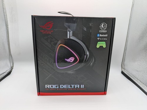 ASUS ROG Delta II RGB Gaming Headset (kabellos Bluetooth oder 3,5-mm-Anschluss) - Bild 2 von 7