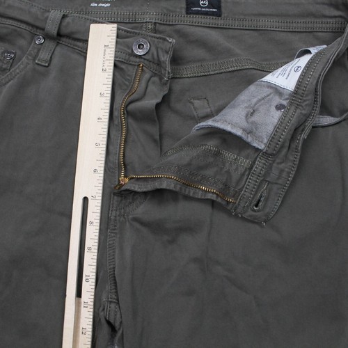 AG Adriano Goldschmied The Everett Jeans Mens 36x26 Brown Slim Straight Denim - Picture 9 of 11