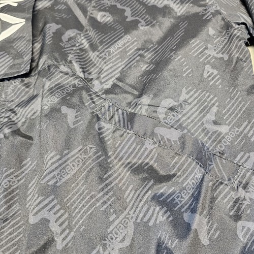 Reebok Black Printed Track Jacket Mens Size Medium - Picture 6 of 11