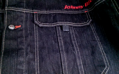 Authentic Johnny Blaze Black Denim Jean Jacket Cobra XXL Heavy Weight NWOT - Picture 10 of 14
