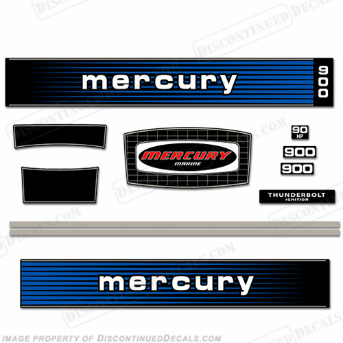 Se adapta a calcomanías de motor fueraborda Mercury 1978 90 hp - Imagen 1 de 1